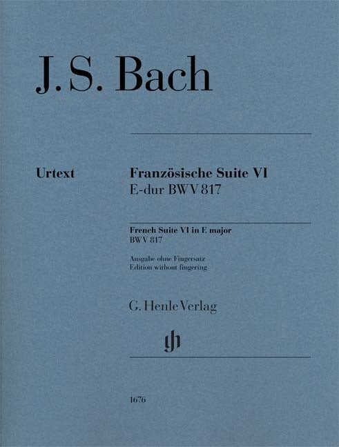 Bach, J.S. - French Suite VI in E Major (without fingering) - Remenyi House of Music