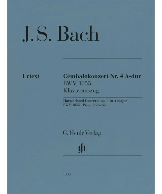 Bach, J.S. - Harpsichord Concerto No. 4, A Major, BWV 1055 - Remenyi House of Music