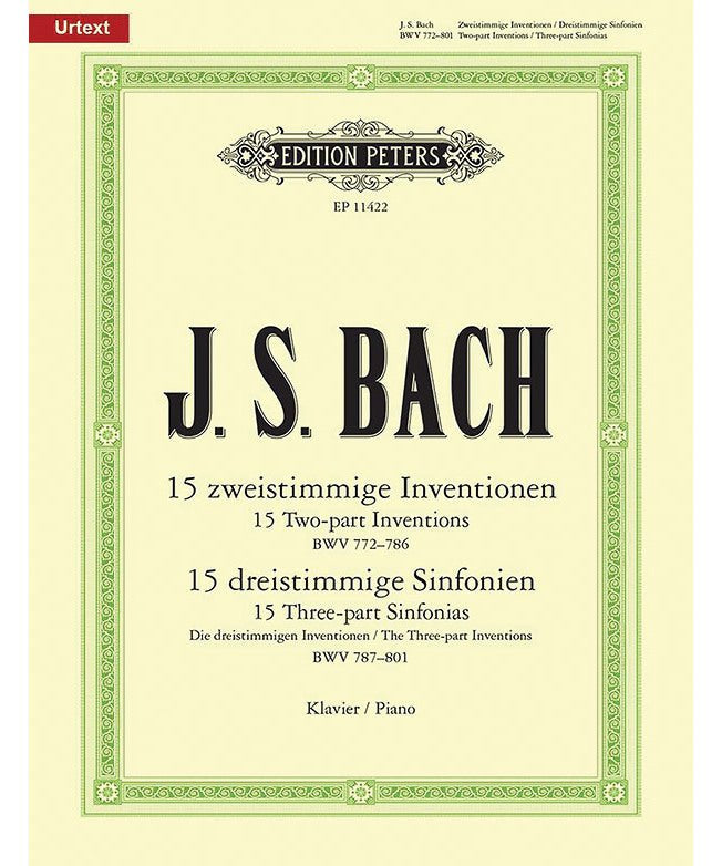 Bach, J.S. - Inventions and Sinfonias BWV 772–801 for Piano - Remenyi House of Music