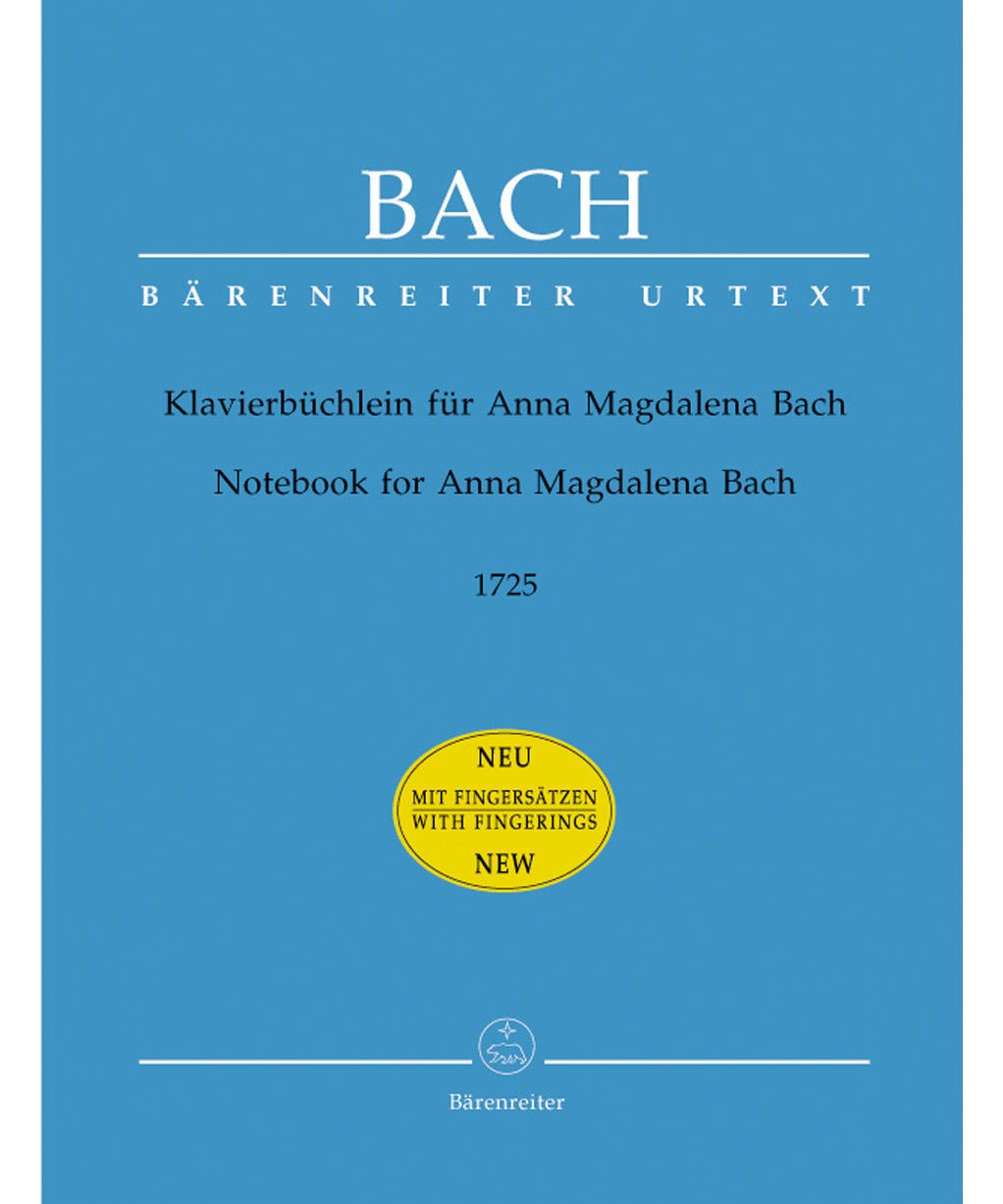 Bach, J.S. - Notebook for Anna Magdalena Bach (1725) - Remenyi House of Music