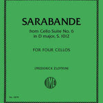 Bach J.S. - Sarabande from Cello Suite 6 in D BWV 1012 - 4 Cellos - Remenyi House of Music