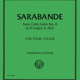 Bach J.S. - Sarabande from Cello Suite 6 in D BWV 1012 - 4 Cellos - Remenyi House of Music