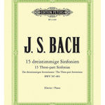 Bach, J.S. - Three - part Sinfonias (Inventions) BWV 787–801 for Piano - Remenyi House of Music