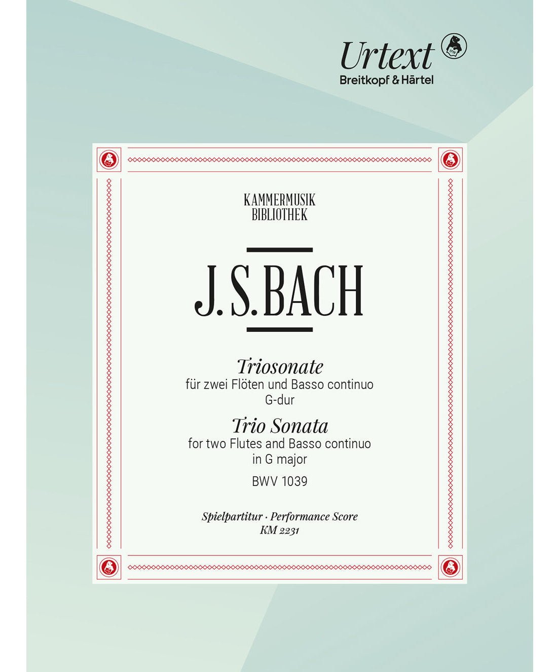 Bach J.S. - Trio Sonata In G major BWV 1039 - 2 Flutes & Basso Continuo - Remenyi House of Music