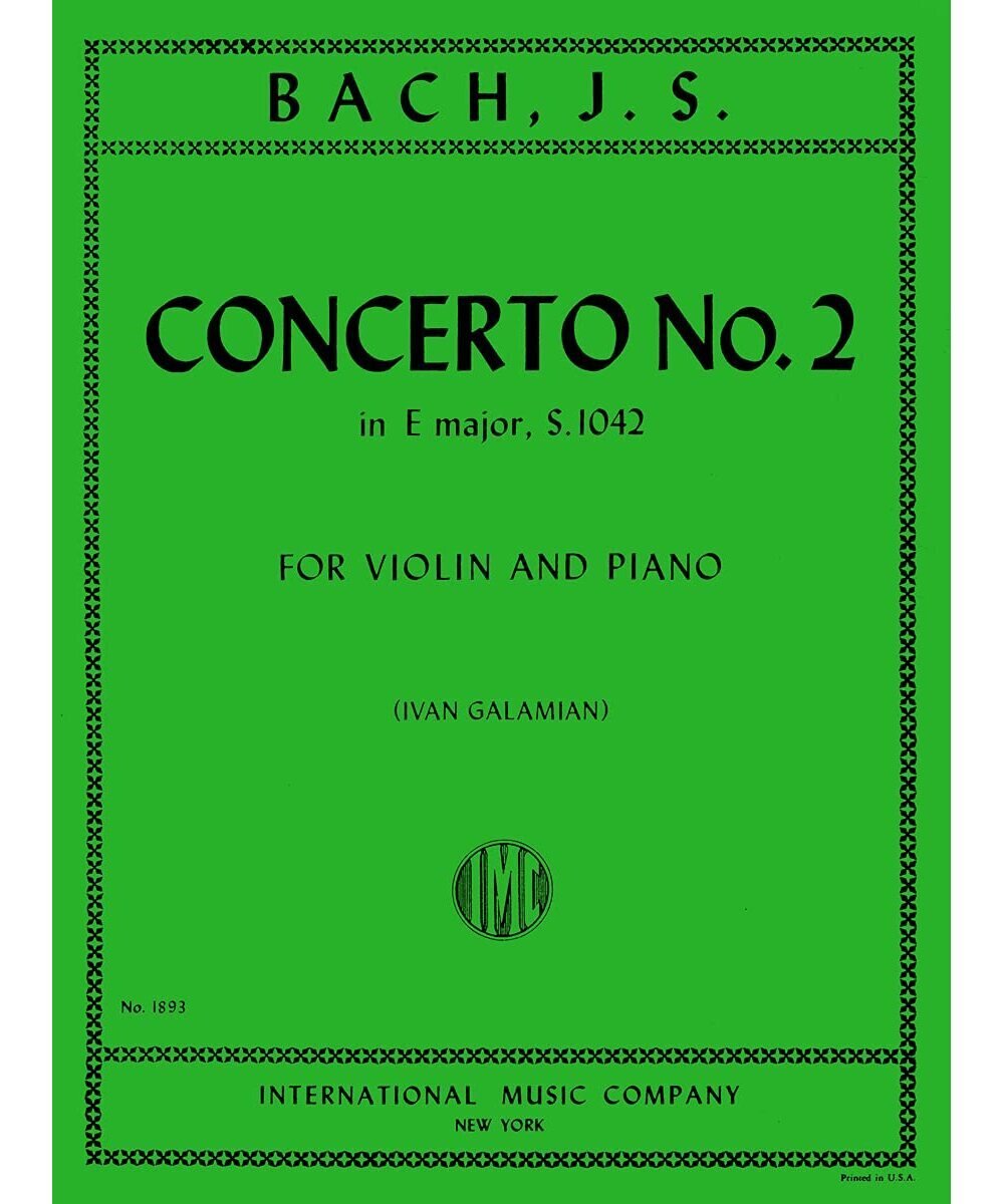 Bach J.S. - Violin Concerto 2 In E BWV 1042 - Remenyi House of Music