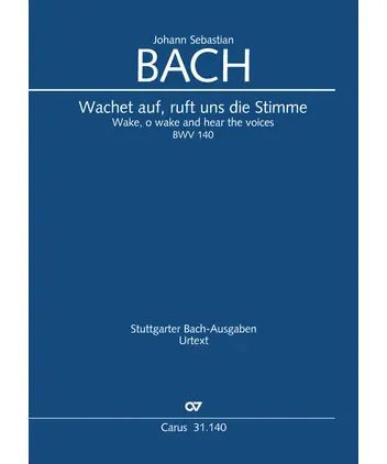 Bach, J.S. - Wake, O Wake, and Hear the Voices Cantata BWV 140 (Vocal Score) - Remenyi House of Music