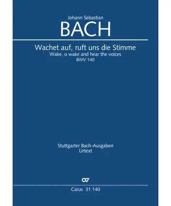 Bach, J.S. - Wake, O Wake, and Hear the Voices Cantata BWV 140 (Vocal Score) - Remenyi House of Music