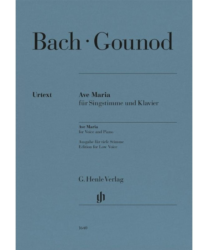 Bach/Gounod - Ave Maria (Version for Low Voice and Piano) - Remenyi House of Music