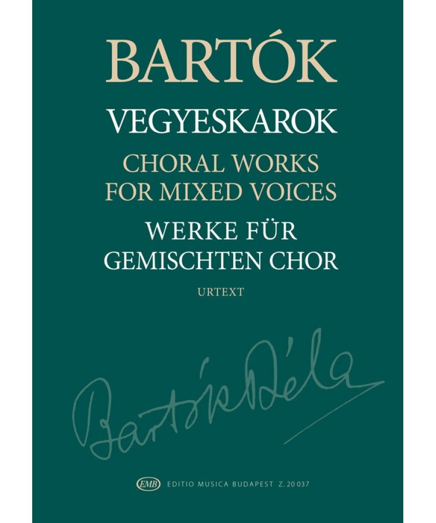 Bartok, B. - Choral Works for Mixed Voices - Remenyi House of Music