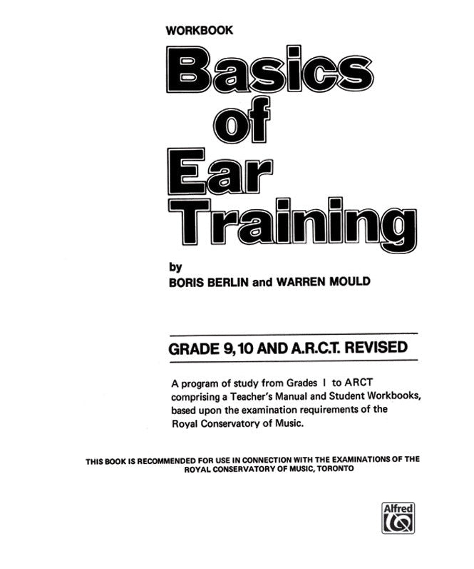 Basics of Ear Training, Grade 9 - 10 ARCT - Remenyi House of Music