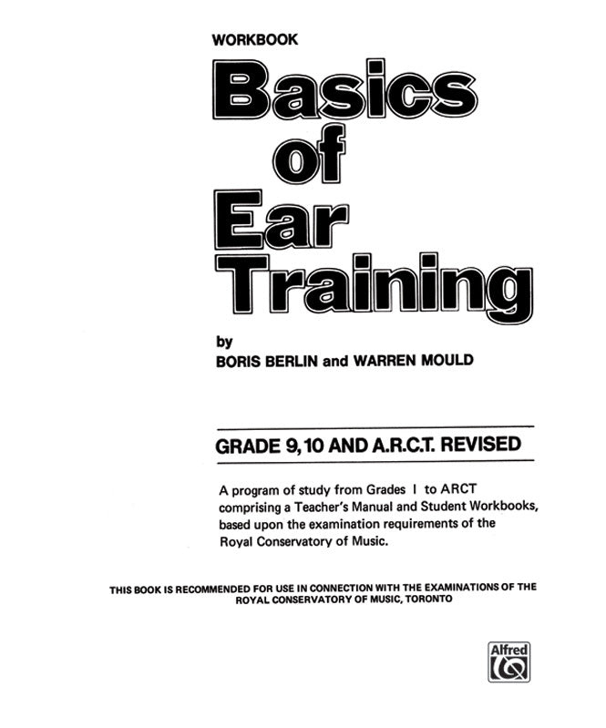 Basics of Ear Training, Grade 9 - 10 ARCT - Remenyi House of Music