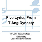 Beckwith J. - 5 Lyrics Of The Tang Dynasty - High - Remenyi House of Music