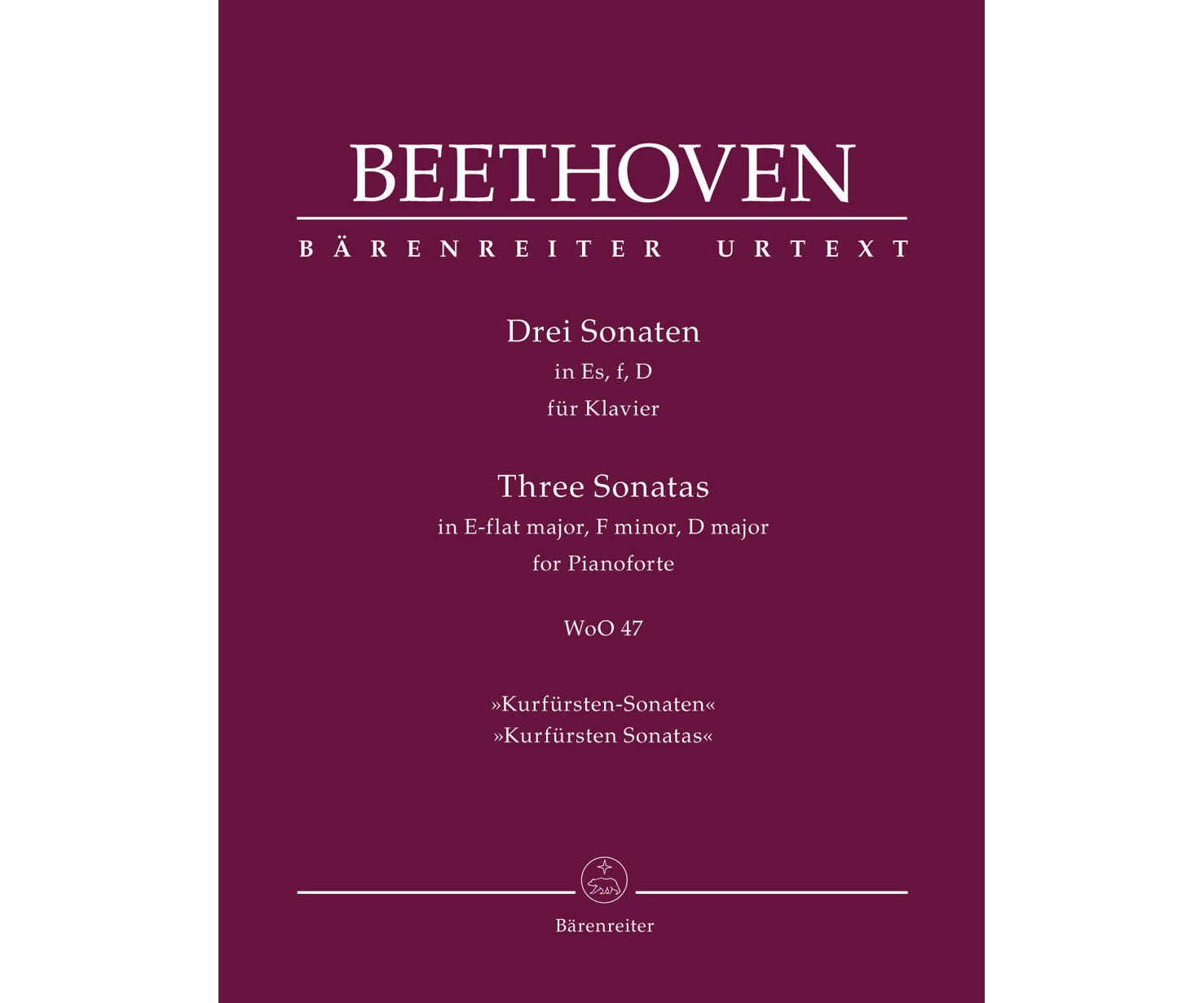 Beethoven: 3 Piano Sonatas, WoO 47 ("Kurfürsten Sonatas") - Remenyi House of Music