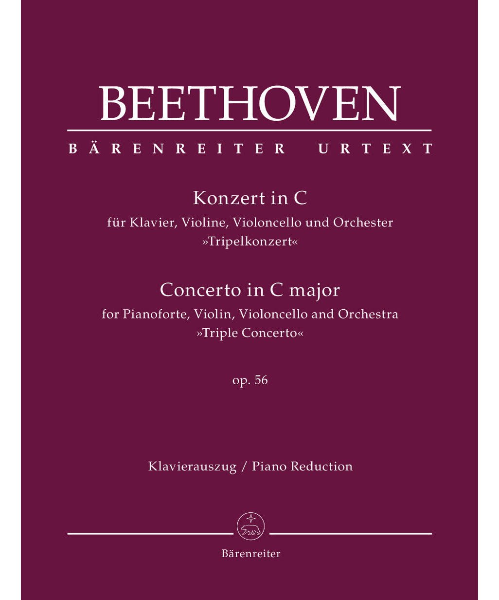 Beethoven, L. - Concerto for Pianoforte, Violin, Violoncello and Orchestra in C major op. 56 "Triple Concerto" - Remenyi House of Music