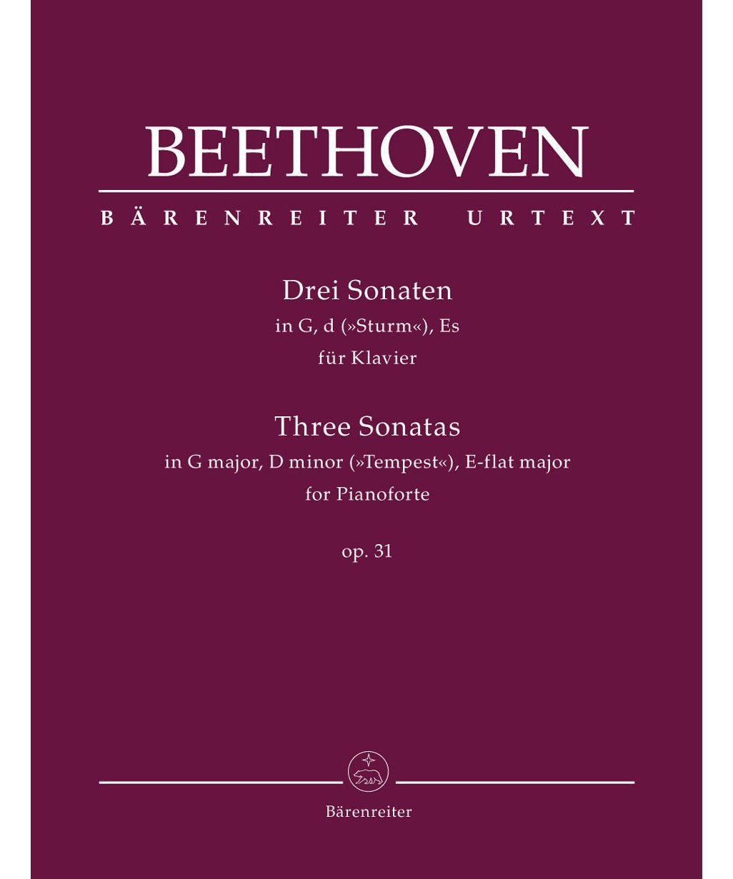 Beethoven L. - Piano Sonatas Op 31 - Remenyi House of Music