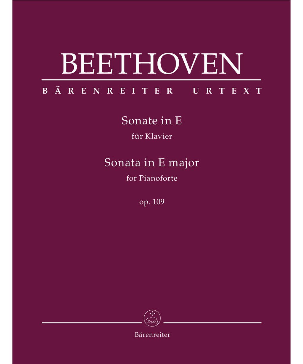 Beethoven, L. - Sonata for Pianoforte in E major op. 109 - Remenyi House of Music