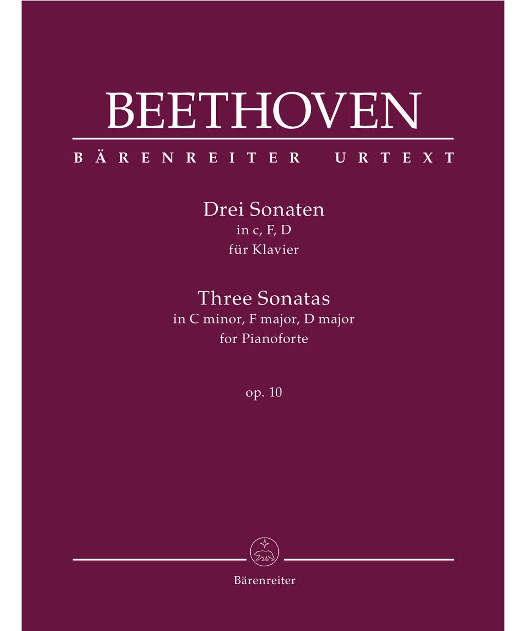 Beethoven L. - Three Sonatas for Pianoforte in C minor, F major, D major op. 10 - Remenyi House of Music