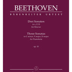 Beethoven L. - Three Sonatas for Pianoforte in C minor, F major, D major op. 10 - Remenyi House of Music