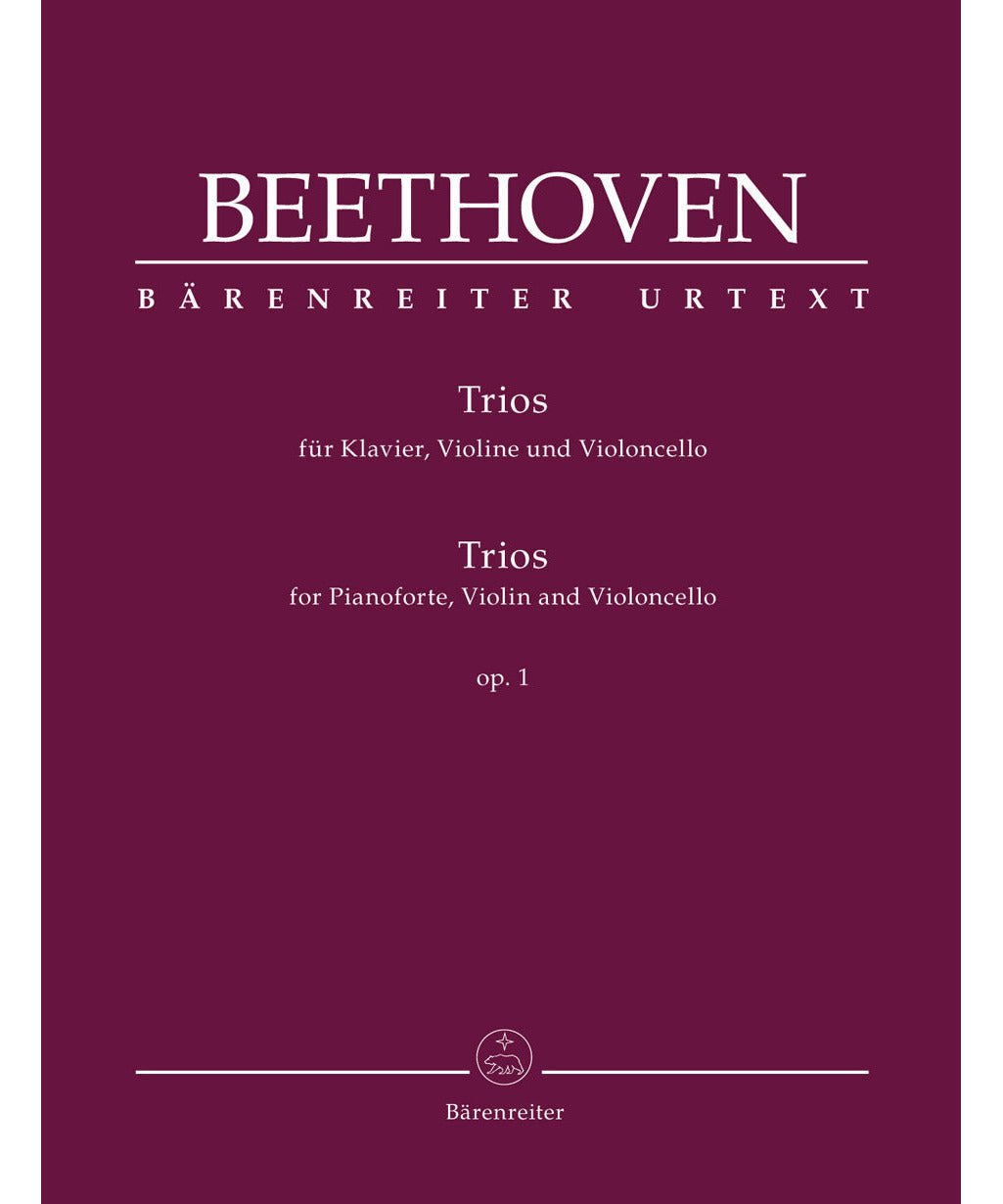 Beethoven, L. - Trios for Pianoforte, Violin and Violoncello op. 1 - Remenyi House of Music