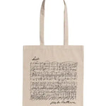 Beige Tote Bag - Beethoven Sonata - Remenyi House of Music