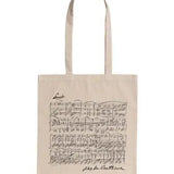 Beige Tote Bag - Beethoven Sonata - Remenyi House of Music