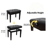 Benchworld SONATA PRO 1C SE Satin Black Adjustable Bench - Remenyi House of Music