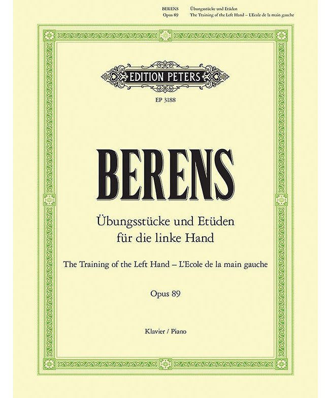 Berens, H. - Training of the Left Hand, Op. 89 - Remenyi House of Music