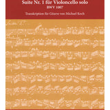 Suite n° 1 pour violoncelle seul, BWV 1007