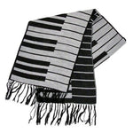 Black and Grey Keyboard Scarf - Remenyi House of Music