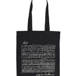 Black Tote Bag - Beethoven Sonata - Remenyi House of Music