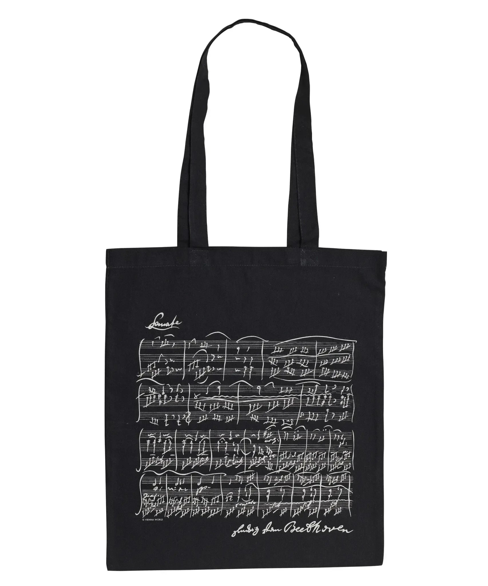 Black Tote Bag - Beethoven Sonata - Remenyi House of Music