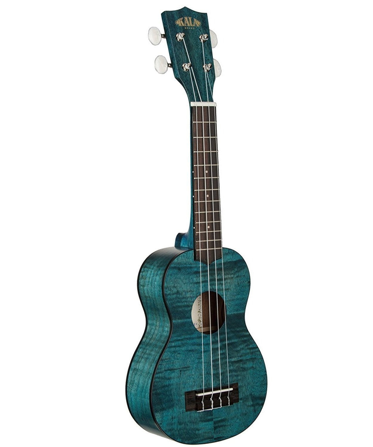 Blue Exotic Mahogany Soprano Ukulele - Remenyi House of Music