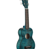 Blue Exotic Mahogany Soprano Ukulele - Remenyi House of Music