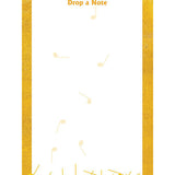 Yellow Notepad with Pencil "Drop a Note"