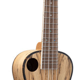 F770C Amahi Classic Spalted Maple Concert w/Offset & Side Soundhole Ukulele