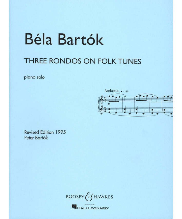 Boosey and Hawkes Three Rondos on Folk Tunes (Revised Edition 1995) BH Piano Series - Remenyi House of Music