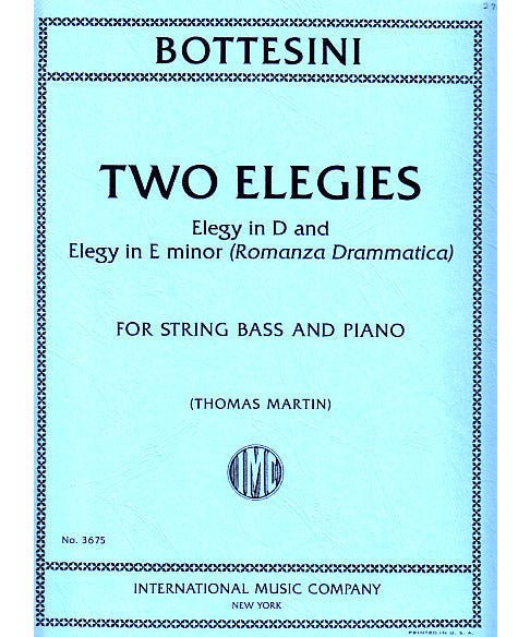 Bottesini, G. - Two Elegies: Elegy in D and Elegy in E minor (Romanza Drammatica) - Remenyi House of Music