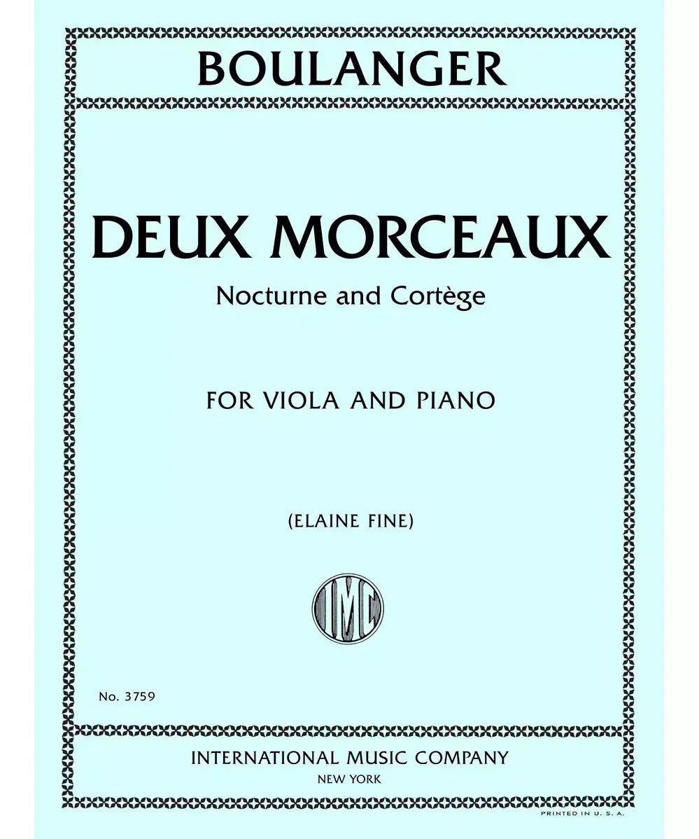 Boulanger, L. - Deux Morceaux: Nocturne and Cortege - Remenyi House of Music