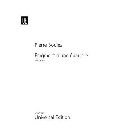 Boulez P. - Fragment d'une Ébauche - Remenyi House of Music