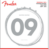 Fender Original 150 Guitar Strings, Pure Nickel Wound, Ball End, 150L .009-.042 Gauges, (6)