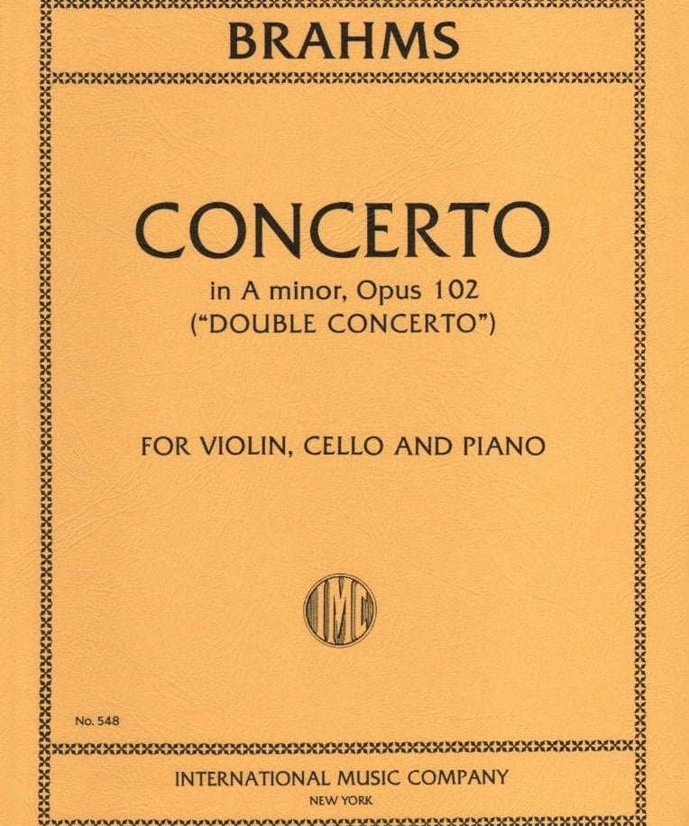 Brahms J. - Double Concerto In A - Op 102 - Violin, Cello and Piano - Remenyi House of Music