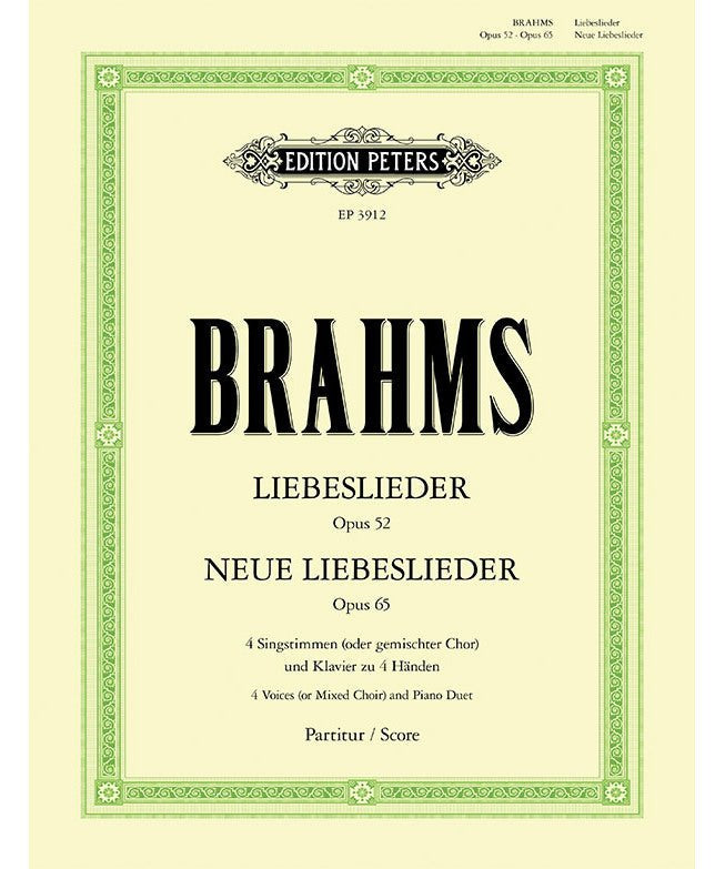 Brahms, J. - Liebeslieder Op. 52 & Neue Liebeslieder Op. 65 - Remenyi House of Music