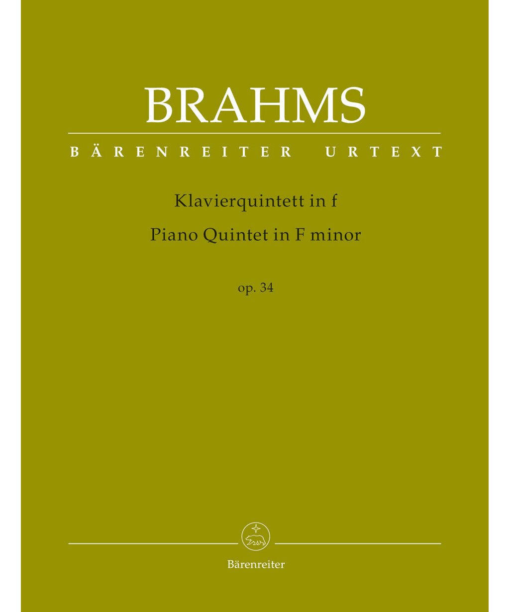 Brahms J. - Piano Quintet In F - Op 34 - Remenyi House of Music