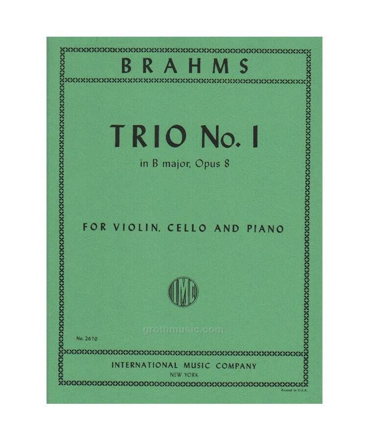 Brahms J. - Piano Trio No. 1 In B Op 8 - Remenyi House of Music