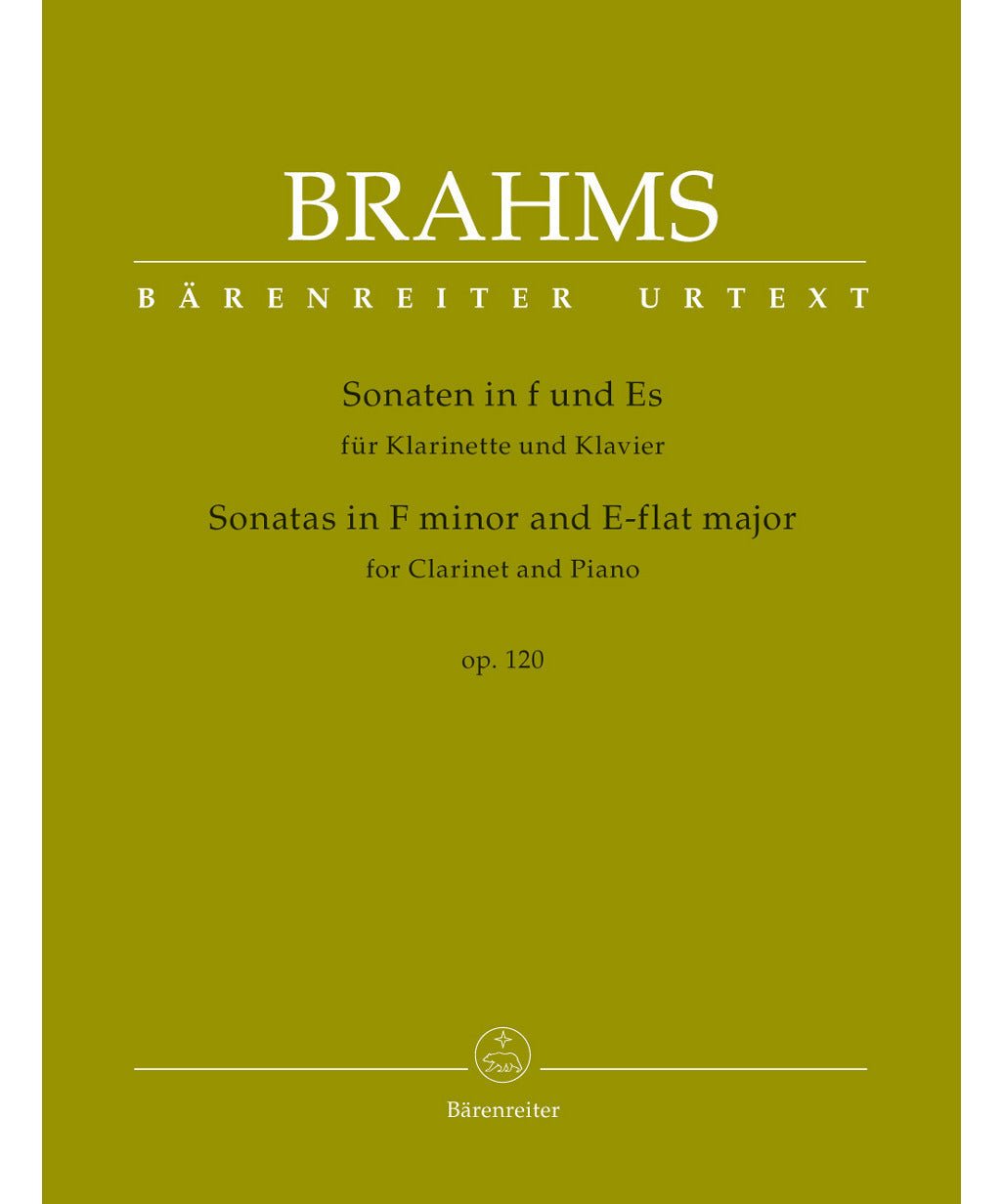 Brahms, J. - Sonatas in F minor and E - flat major for Clarinet and Piano op. 120 - Remenyi House of Music