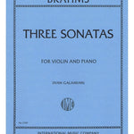 Brahms J. - Three Sonatas for Violin and Piano - Remenyi House of Music