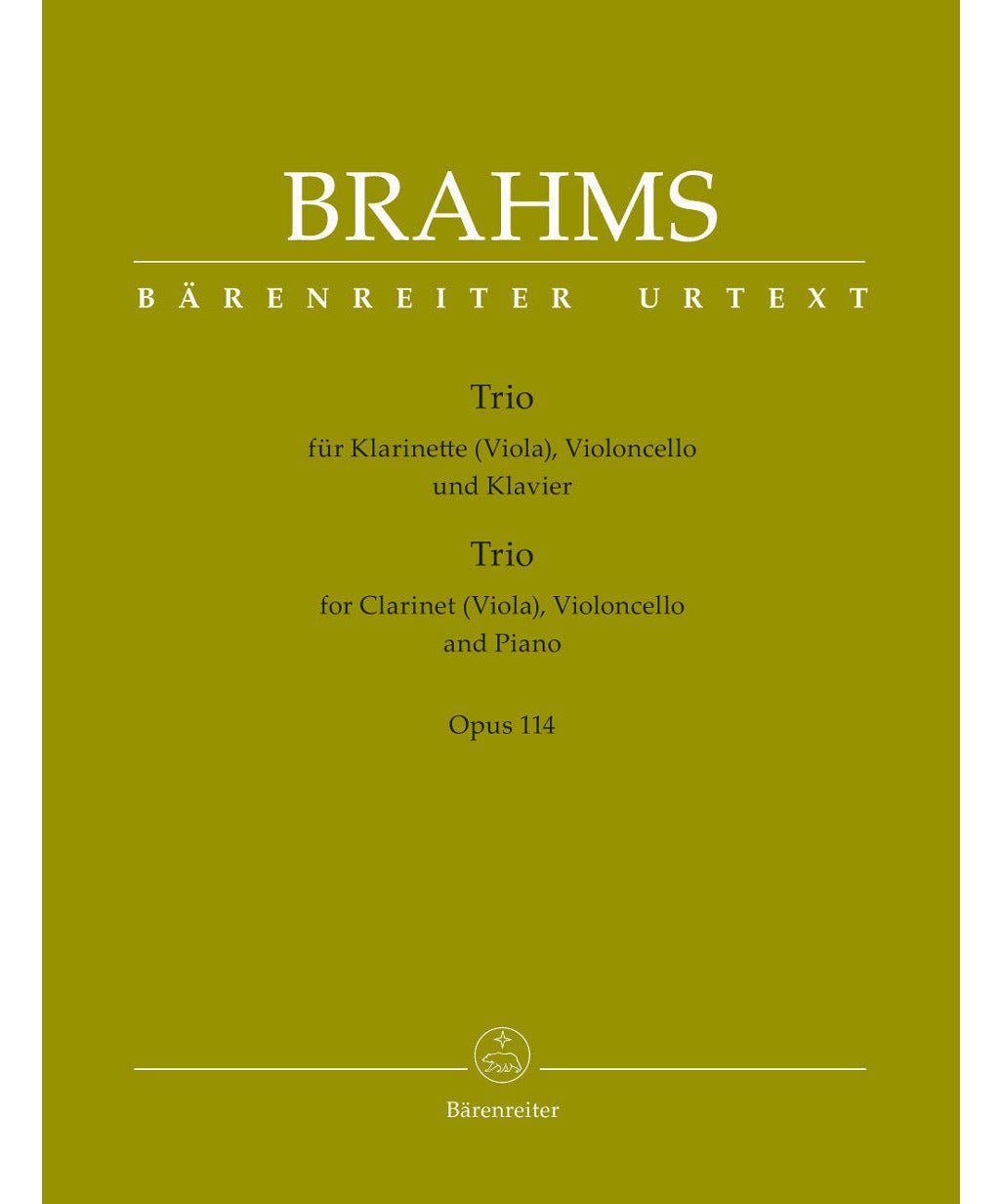 Brahms J - Trio for Clarinet (Viola), Violoncello and Piano op. 114 - Remenyi House of Music