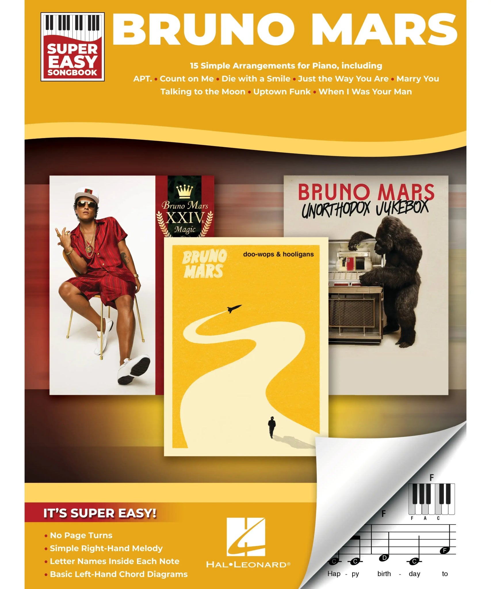 Bruno Mars - Super Easy Songbook - Remenyi House of Music