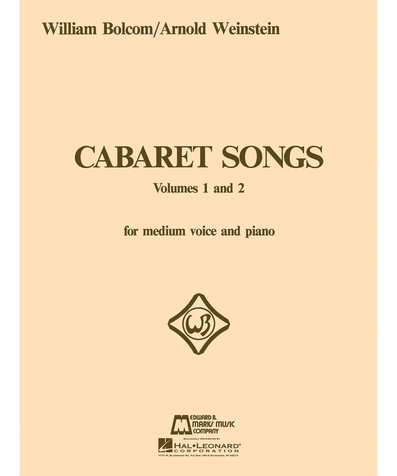 Cabaret Songs - Volumes 1 and 2 - Remenyi House of Music