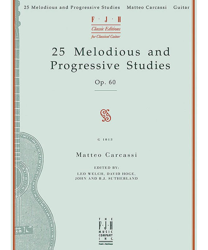 Carcassi, M. - 25 Melodious and Progressive Studies, Op. 60 - Remenyi House of Music